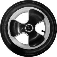 K01, 12", plastic wheel, white or black