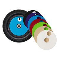 U10, 10" plastic wheel, colored lid